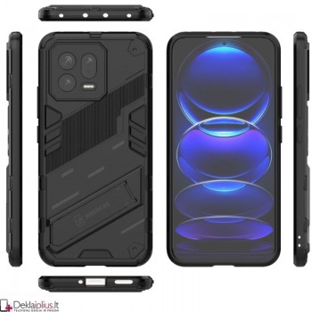 Smūgiams atsparus dėklas su kojele - juodas (Xiaomi 13) Smūgiams atsparus dėklas su kojele - juodas (Xiaomi 13)